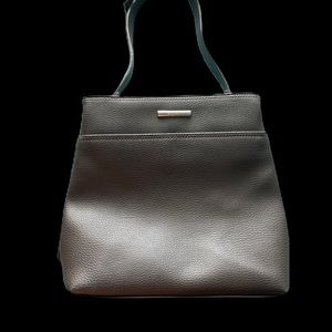 Vintage Esprit Brown Faux Leather Bag Purse Shoulder 90s